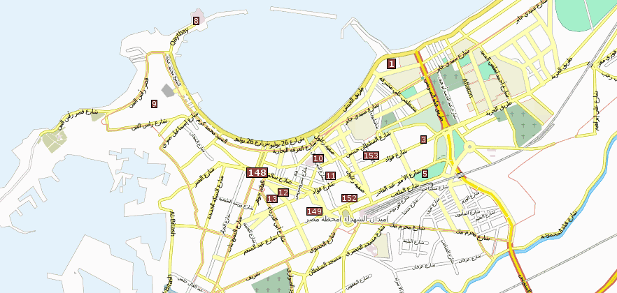 Reiseführer von Alexandria und Sehenswürdigkeiten  per Stadtplan