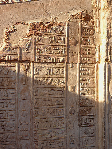 Hieroglyphen Foto 