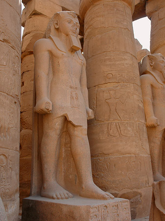 Foto Statuen am Luxor Tempel - Luxor