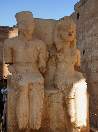 Foto Statuen am Luxor Tempel