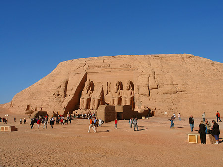 Foto Tempel mit Himmel - Abu Simbel