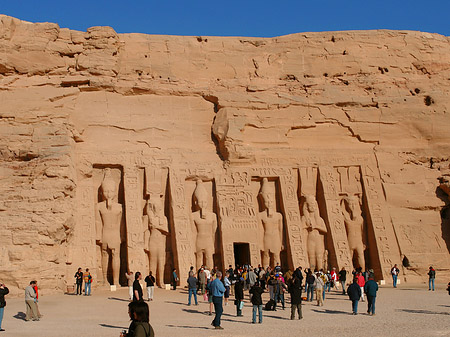 Fotos Tempel mit Himmel | Abu Simbel