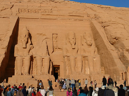 Fotos Tempel mit Himmel | Abu Simbel