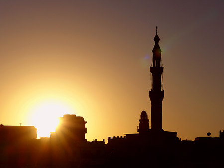 Fotos Sonnenuntergang über der Stadt