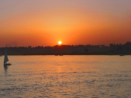 Foto Sonnenuntergang - Luxor